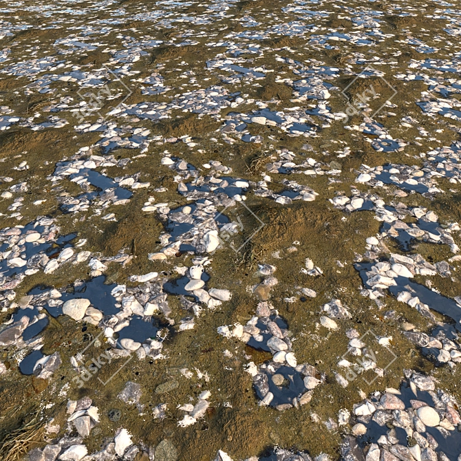 Corona Gravel 6: 4k Textures & Ready for Render 3D model image 1