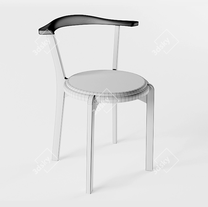 Hirashima Agile Chair: Sleek and Functional 3D model image 2