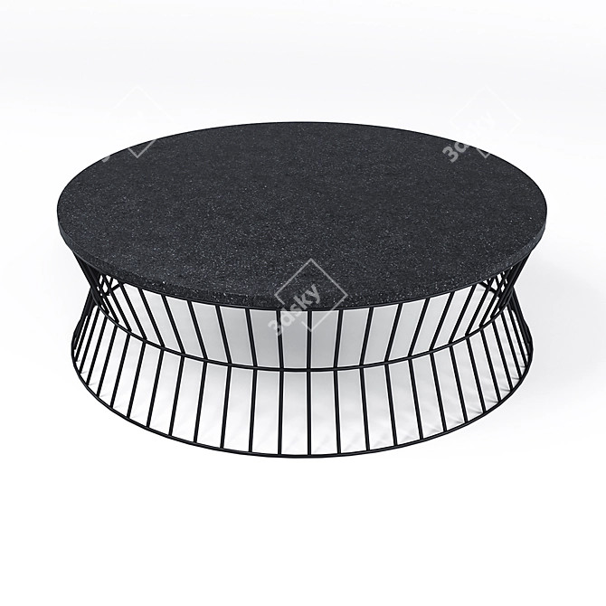 Elegant Modern Coffee Table 3D model image 1