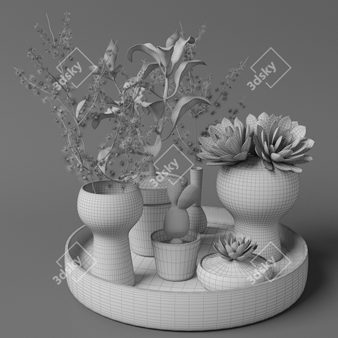  3D Plants Tree Model Collection 3D model image 2