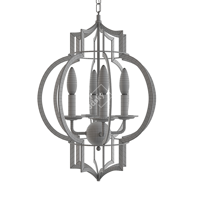 Title: Elegant Britop Bellona Pendant Chandelier 3D model image 3