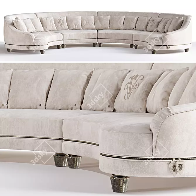 Elegant Visionnaire Chatam Sofa 3D model image 1