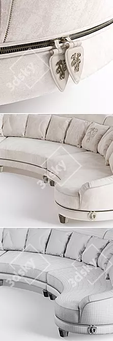 Elegant Visionnaire Chatam Sofa 3D model image 2