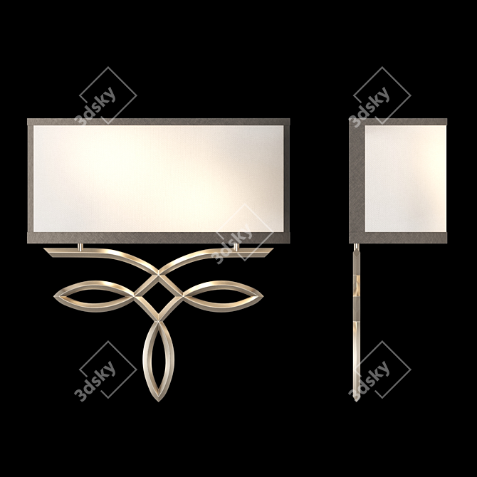 Freya Teona Wall Sconce - Elegant Lighting Solution 3D model image 1