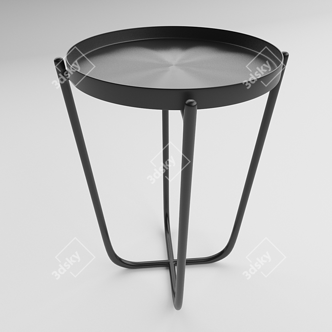 Modern Chroma Side Table 3D model image 1