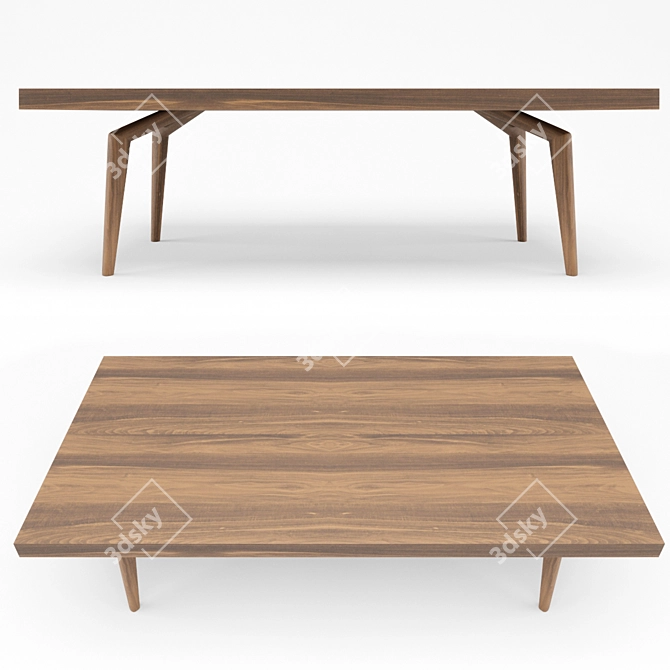 Barceloneta Dining Table 3D model image 1