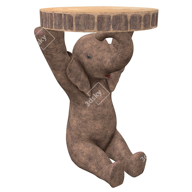 Majestic Elephant Table 3D model image 1