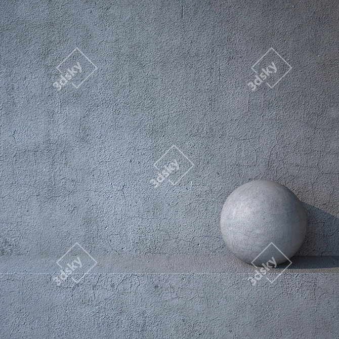 Seamless Plaster Texture: High-Resolution 6000x4000 3D model image 1