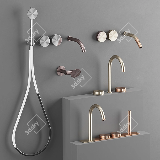 CEA Giotto: Stylish Faucet Collection 3D model image 2