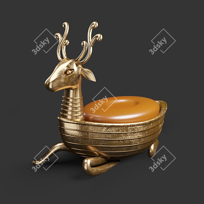 Elegant Soap Holder Stand 3D model image 1