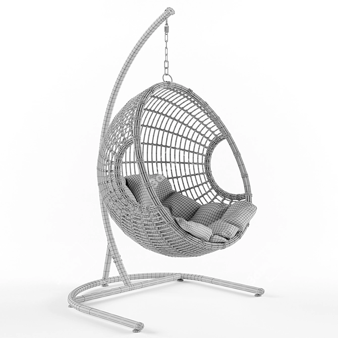 Palermo Rammus Pendant Chair - Ultimate Comfort 3D model image 2