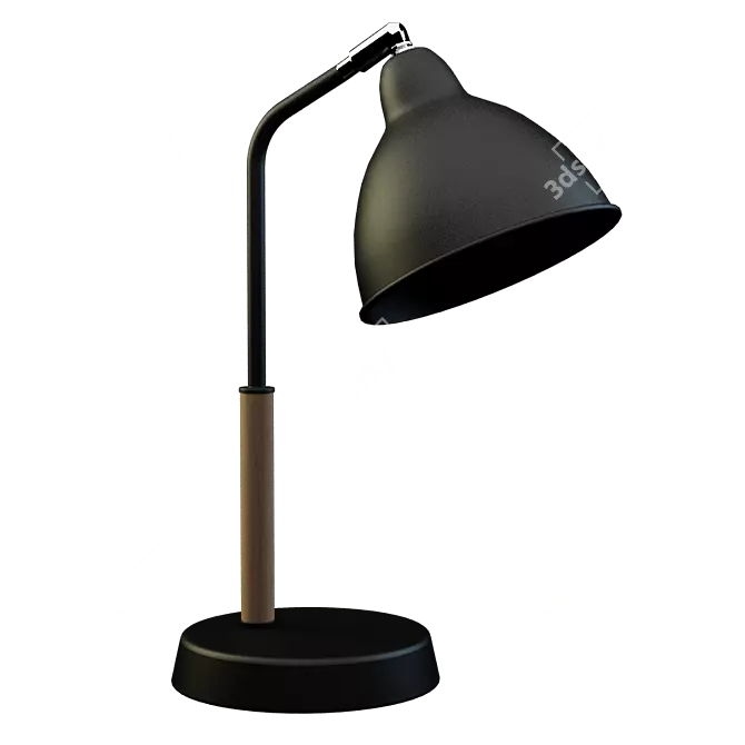 Modern Table Lamp: 38cm Height, 27cm Width 3D model image 1