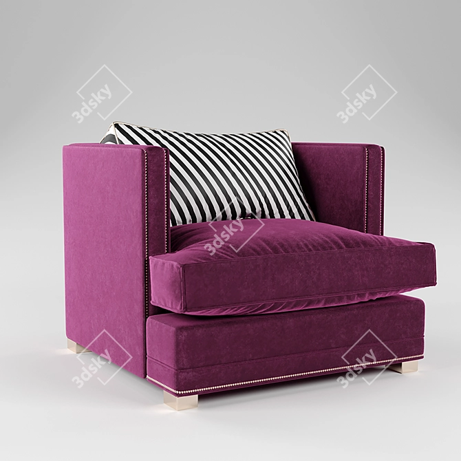 Sleek Design Armchair by SMdessins 3D model image 1