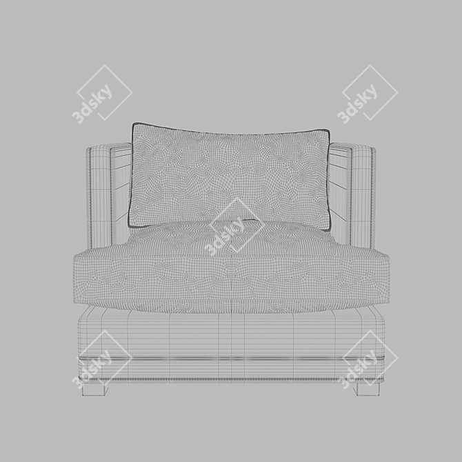 Sleek Design Armchair by SMdessins 3D model image 3