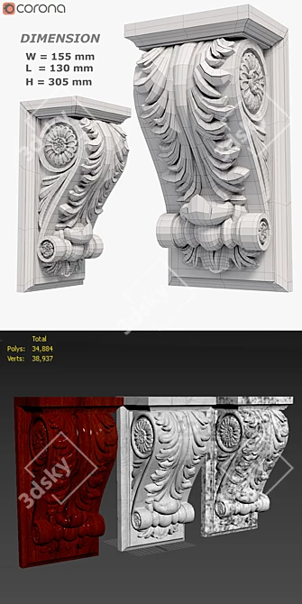 Kranshteyn 3D Bracket Kit 3D model image 3