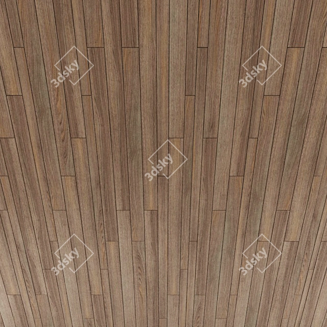 Premium Wood Boarding: 1500x60 & 1500x120mm 3D model image 3