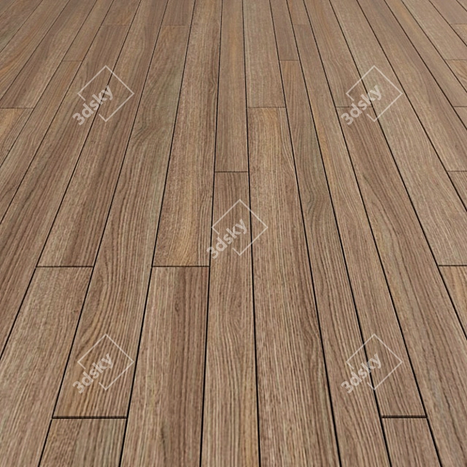 Premium Wood Boarding: 1500x60 & 1500x120mm 3D model image 2