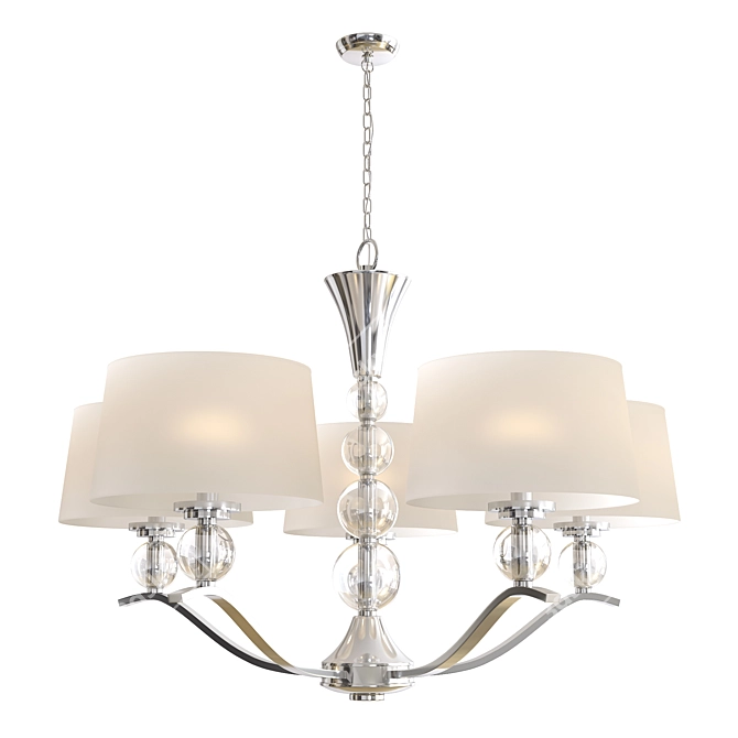 Elegant Crystal Chandelier 3D model image 1