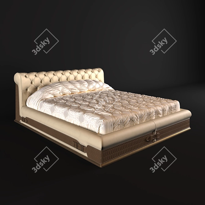 Luxury Bed Visionnaire Chester 3D model image 1