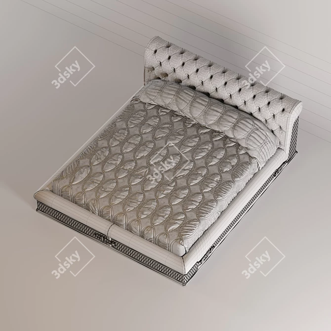 Luxury Bed Visionnaire Chester 3D model image 2