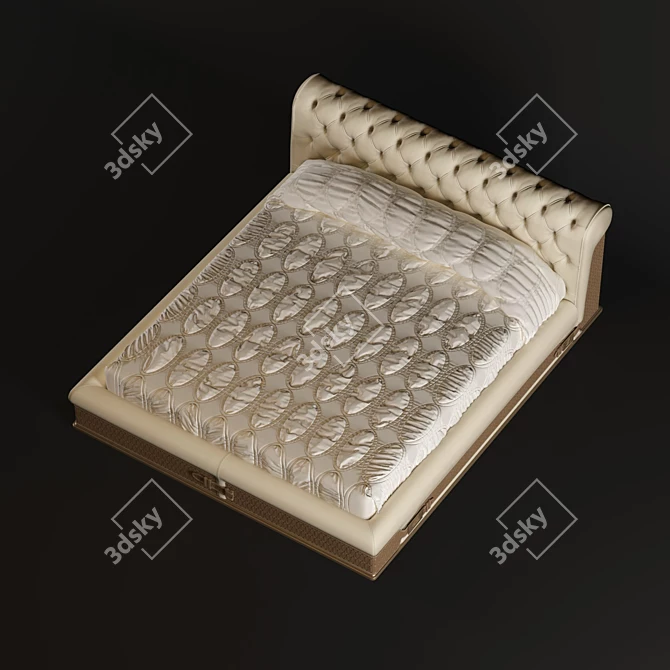 Luxury Bed Visionnaire Chester 3D model image 3