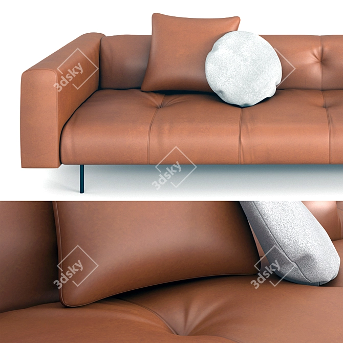 EREI DE PADOVA Elisa Ossino Leather Sofa 3D model image 2