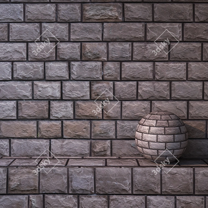 Title: Seamless Stone Texture 3D model image 1