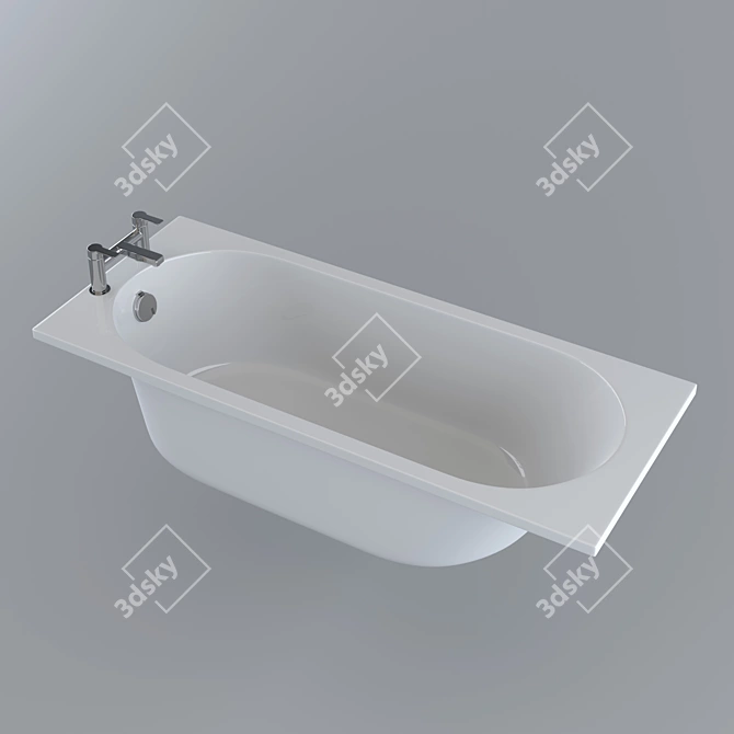 Smart Drainage Bath 3D model image 1