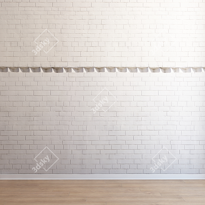 Seamless Brickwork in Ultra HD 3D model image 3