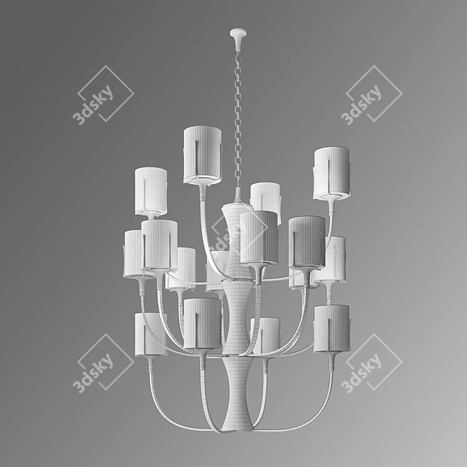 Luxury Gonzaga Chandelier | Scic 3D model image 2