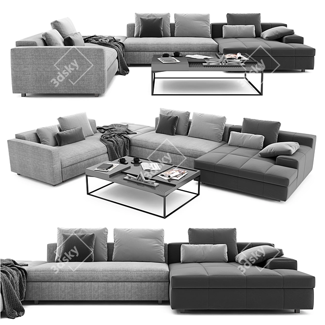 Modern Linteloo Madison Sofa 3D model image 1