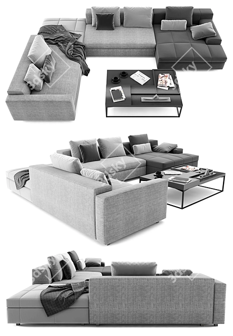 Modern Linteloo Madison Sofa 3D model image 2