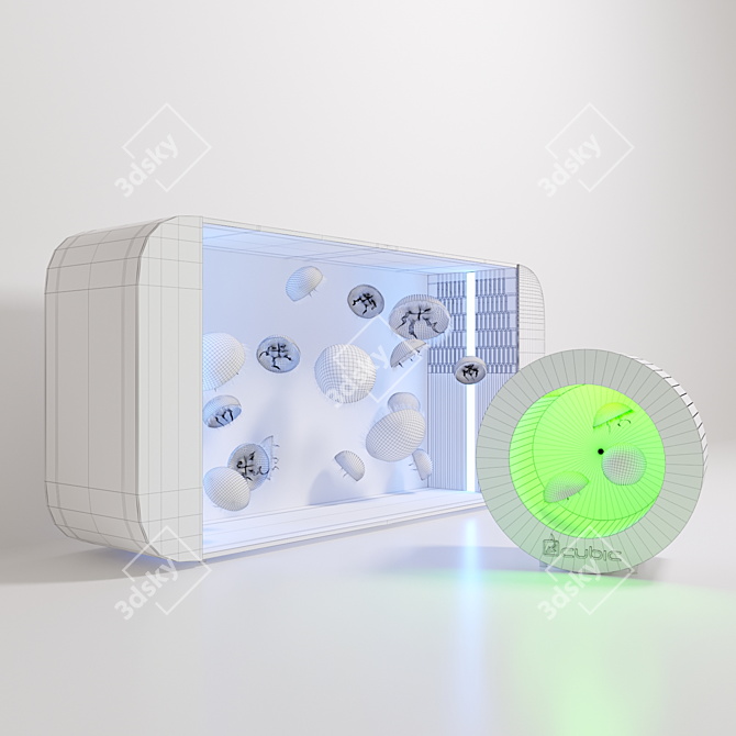 Title: Moon Jellyfish Aquarium Kit 3D model image 3