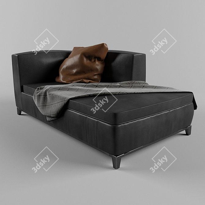 Michel Club Chaise: Elegant Design & Comfort 3D model image 1