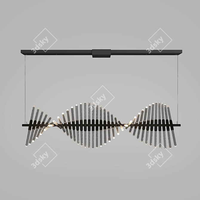 Elegant Element Pendant Light 3D model image 1