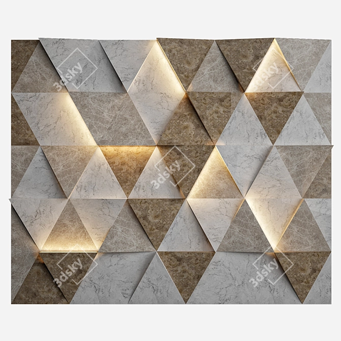 Versatile Wall Panel Set 3D model image 1