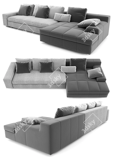 Modern Linteloo Madison 2 Sofa 3D model image 2