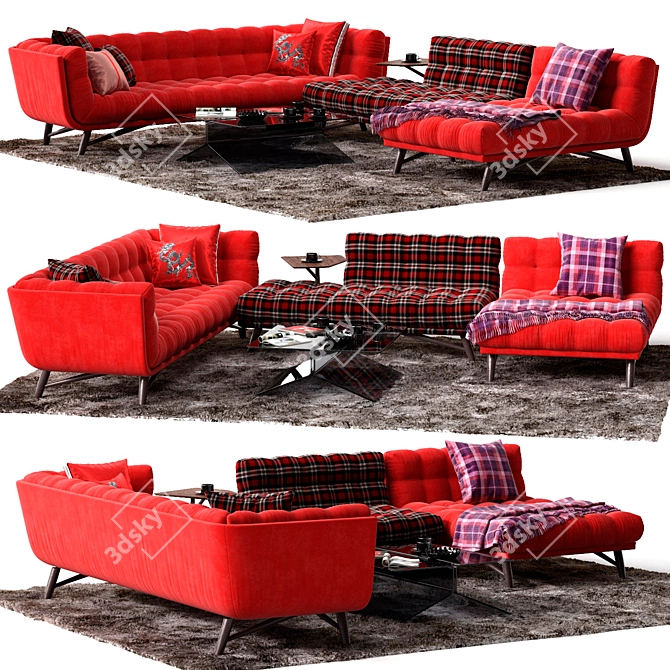 Modern Angolo Sofa by Roche Bobois 3D model image 1