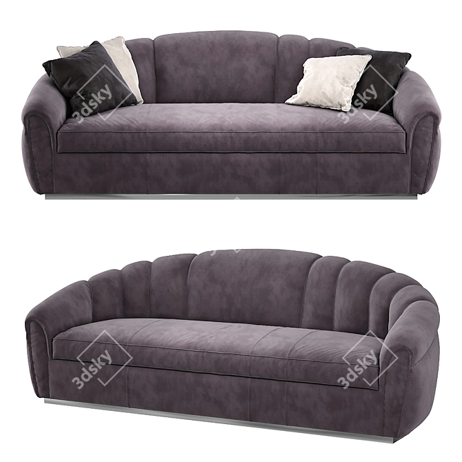 Elegant Manila Sofa: Unmatched Comfort 3D model image 1