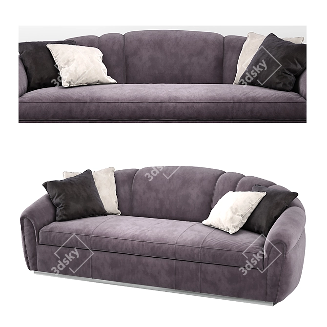 Elegant Manila Sofa: Unmatched Comfort 3D model image 3