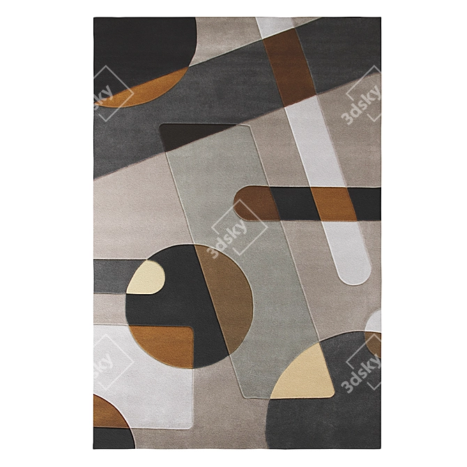 Elegant Joh Rug - 2000x3000mm 3D model image 1