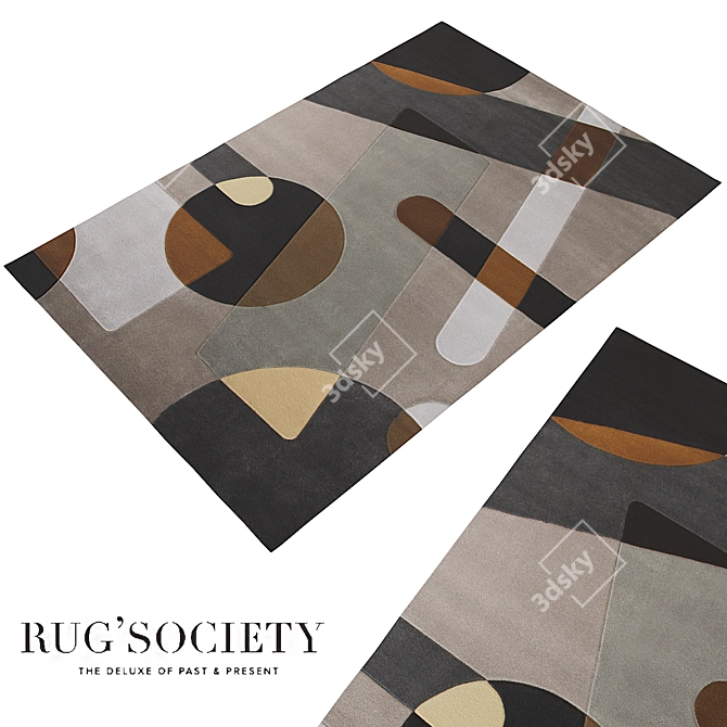 Elegant Joh Rug - 2000x3000mm 3D model image 2