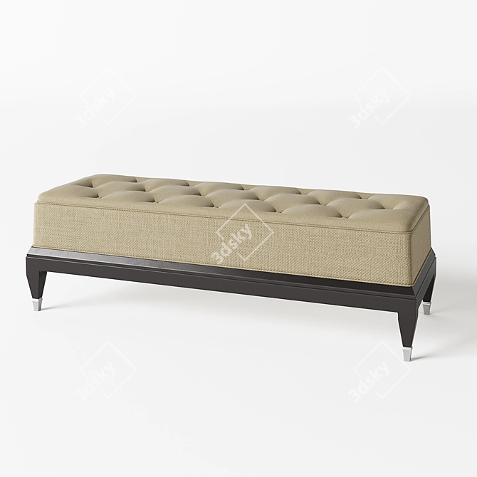 Italian Comfort Ottoman - Stylish and Functional 3D model image 1