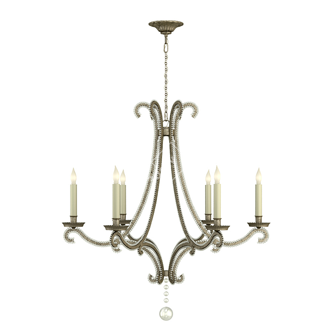 E.F. Chapman Oslo Iron Chandelier 3D model image 1