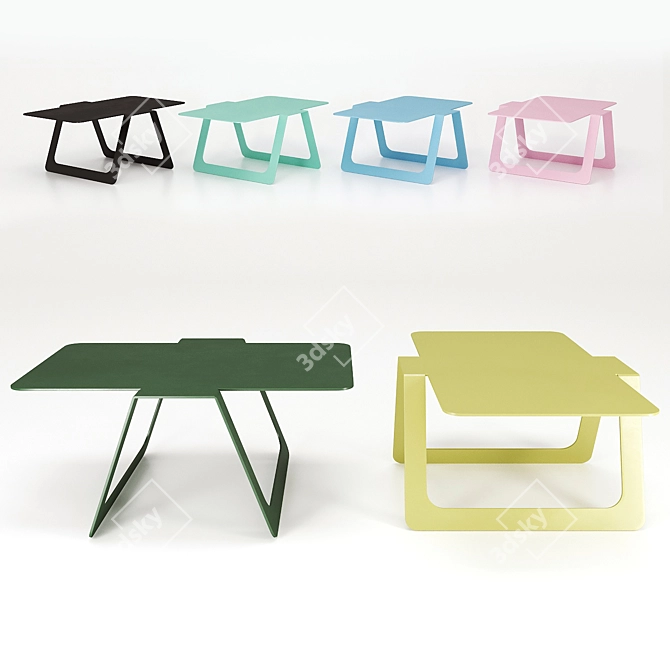 DROMMEL Scandic2 – Stylish Space-Saving Table 3D model image 2