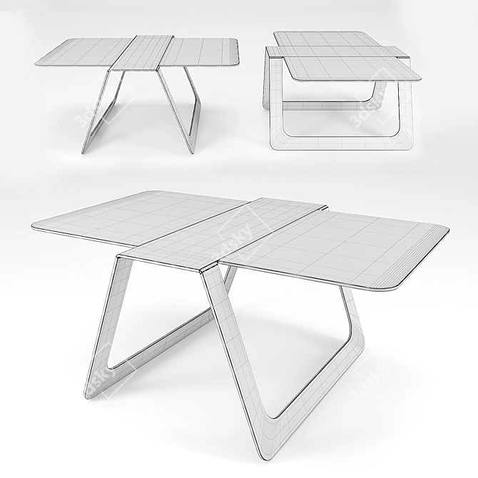 DROMMEL Scandic2 – Stylish Space-Saving Table 3D model image 3