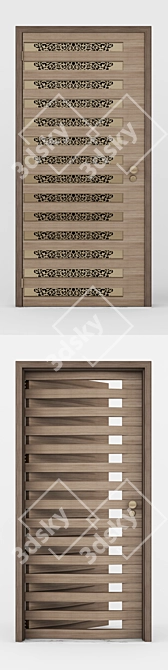 Grill Main Door 2: 1040mm Size 3D model image 2