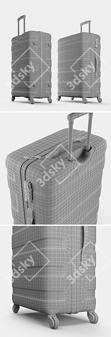 Stylish Pasadena 77cm Suitcase 3D model image 3