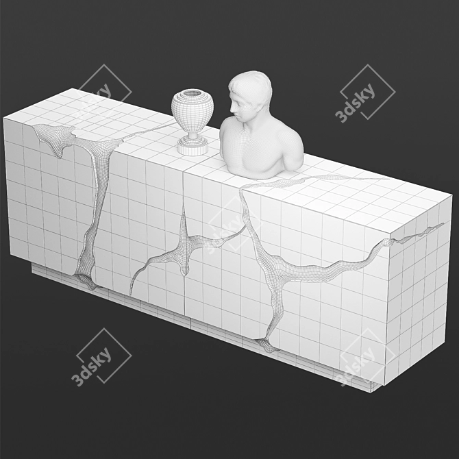 Luxury Lapiaz Sideboard: Stunning Elegance 3D model image 2