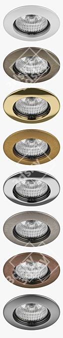 Teso fix Lightstar: Versatile Decorative Recessed Spotlight 3D model image 2